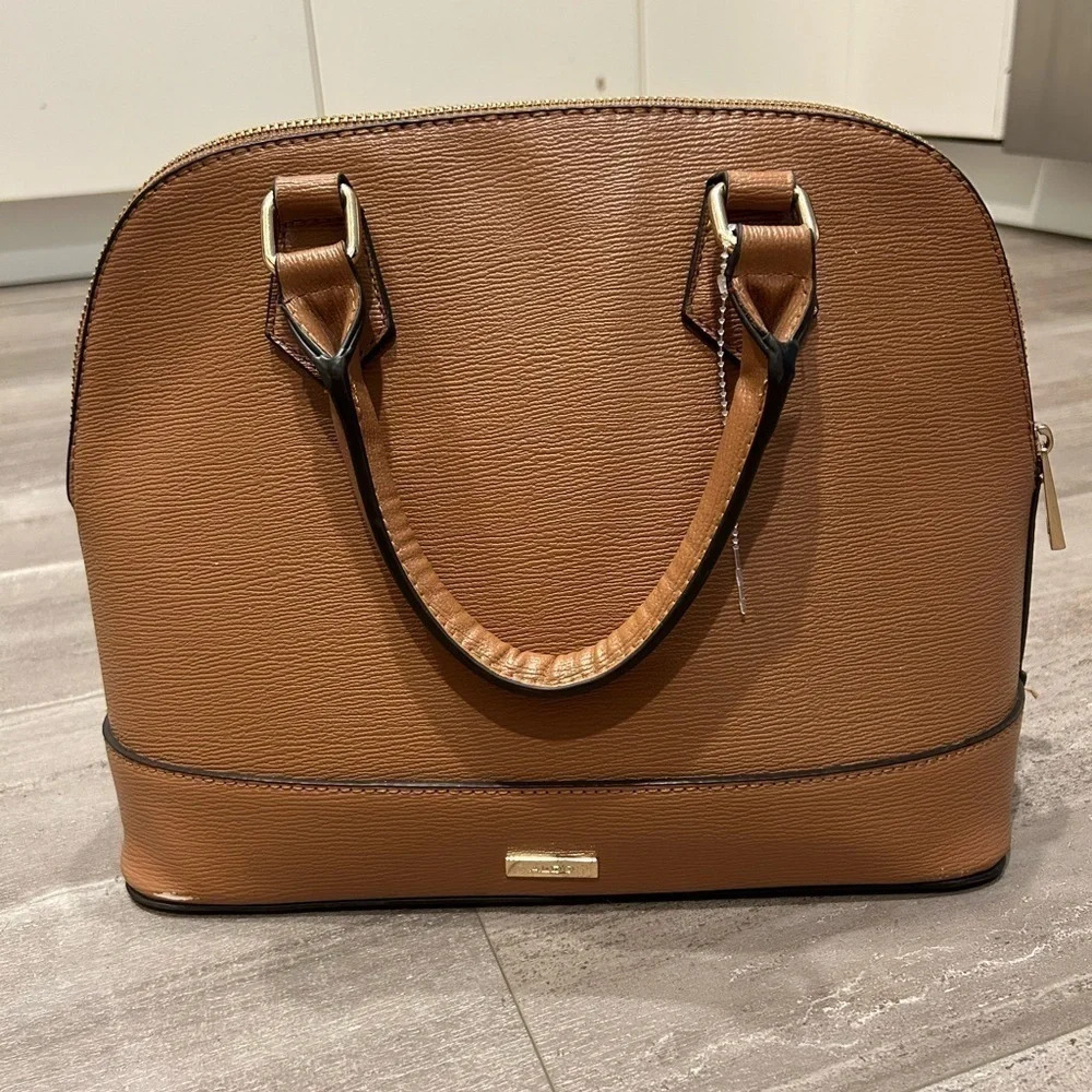 Aldo Brown Crossbody Zipper Purse - Picture 1 of 5